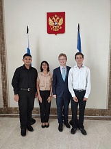 Visita educativa de estudiantes de la UNAN-Managua a la Embajada de Rusia 