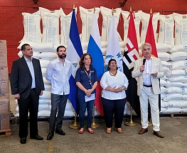 La entrega a Nicaragua de nuevo cargamento de ayuda humanitaria de Rusia en el marco de cooperación con el PMA