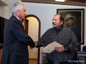 Entrega al Presidente de Nicaragua del mensaje del Presidente de Rusia Entrega al Presidente de Nicaragua del mensaje del Presidente de Rusia