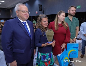 La participación del Embajador de Rusia en el Acto con motivo del 10° Aniversario de “Sputnik” en Nicaragua