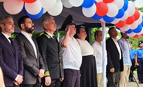 La inauguración de la Avenida de los Héroes del Orden Público caídos en cumplimiento de su servicio  